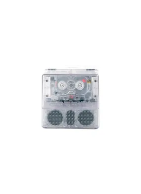 -----------NINM LAB  ---- ------------ ----IT’S REAL Bluetooth Speaker + Cassette Player Combo — Transparent --