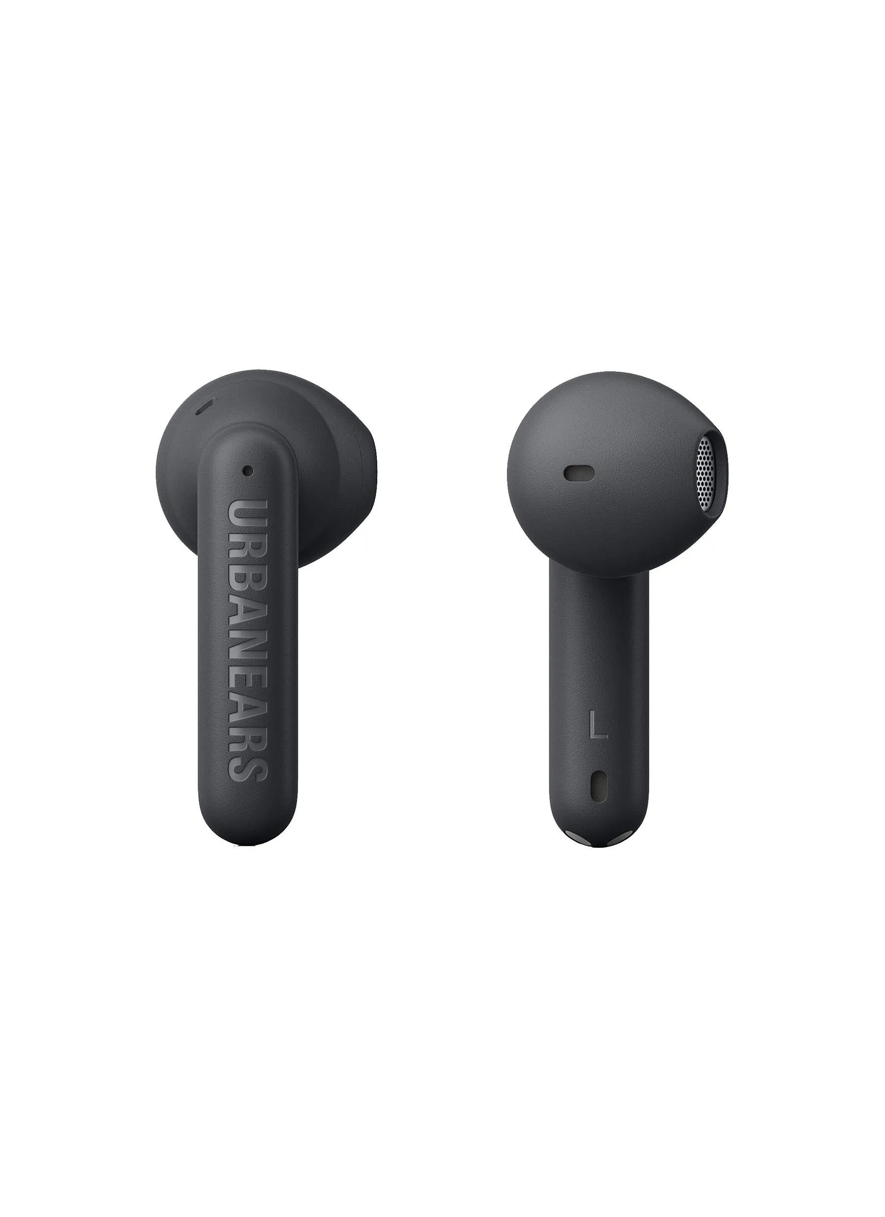 -----------URBANEARS ---- ------------CHARCOAL BLACK ----BOO TRUE WIRELESS EARBUDS — CHARCOAL BLACK --