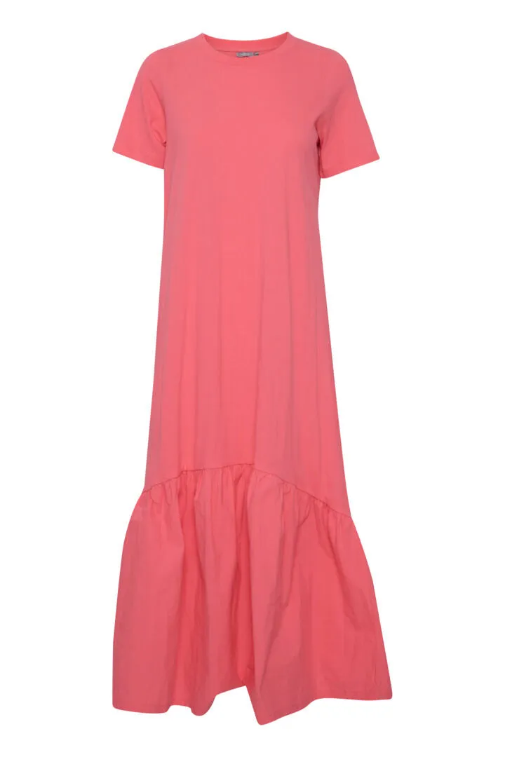 1933- Rose Pink Jersey Dress- Fransa