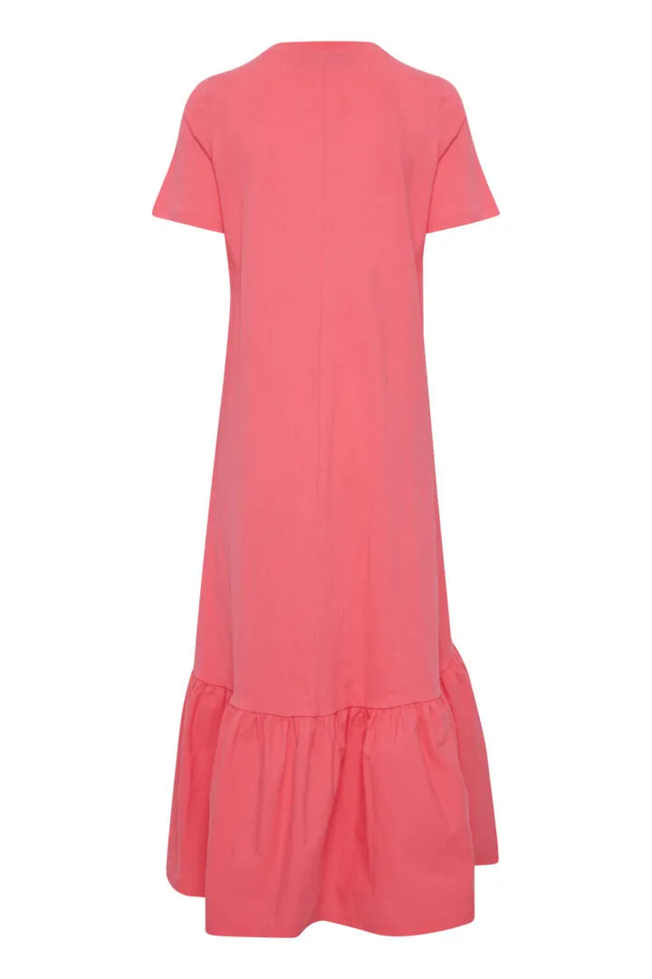 1933- Rose Pink Jersey Dress- Fransa