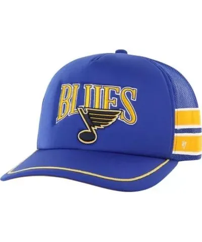 '47 Men's NHL St. Louis Blues Sideband Stripes Trucker Snapback Hat