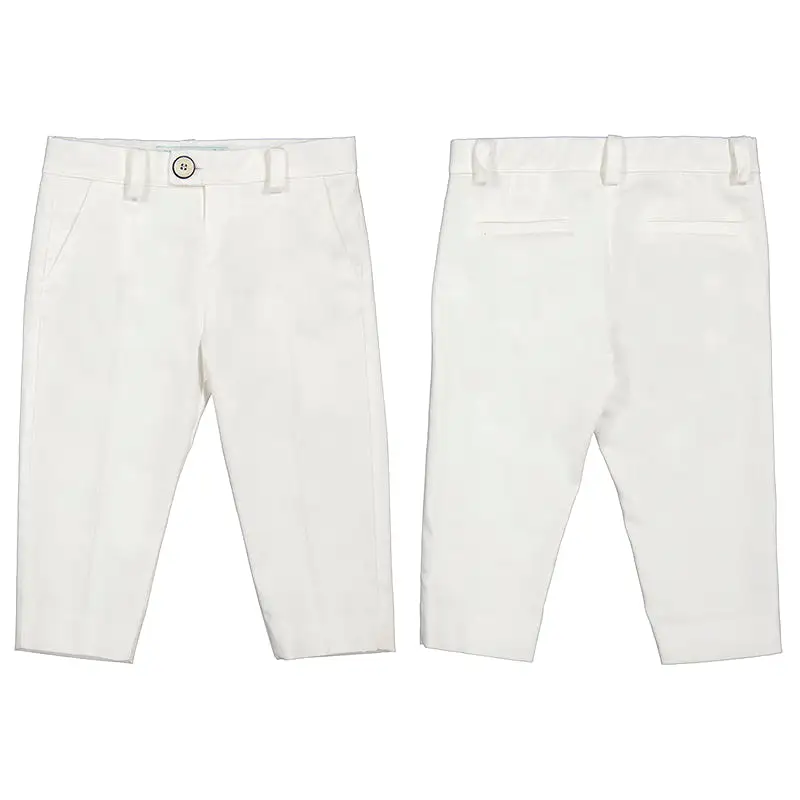 Abel & Lula Baby Cotton Dress Pants_White 5226-18