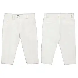 Abel & Lula Baby Cotton Dress Pants_White 5226-18