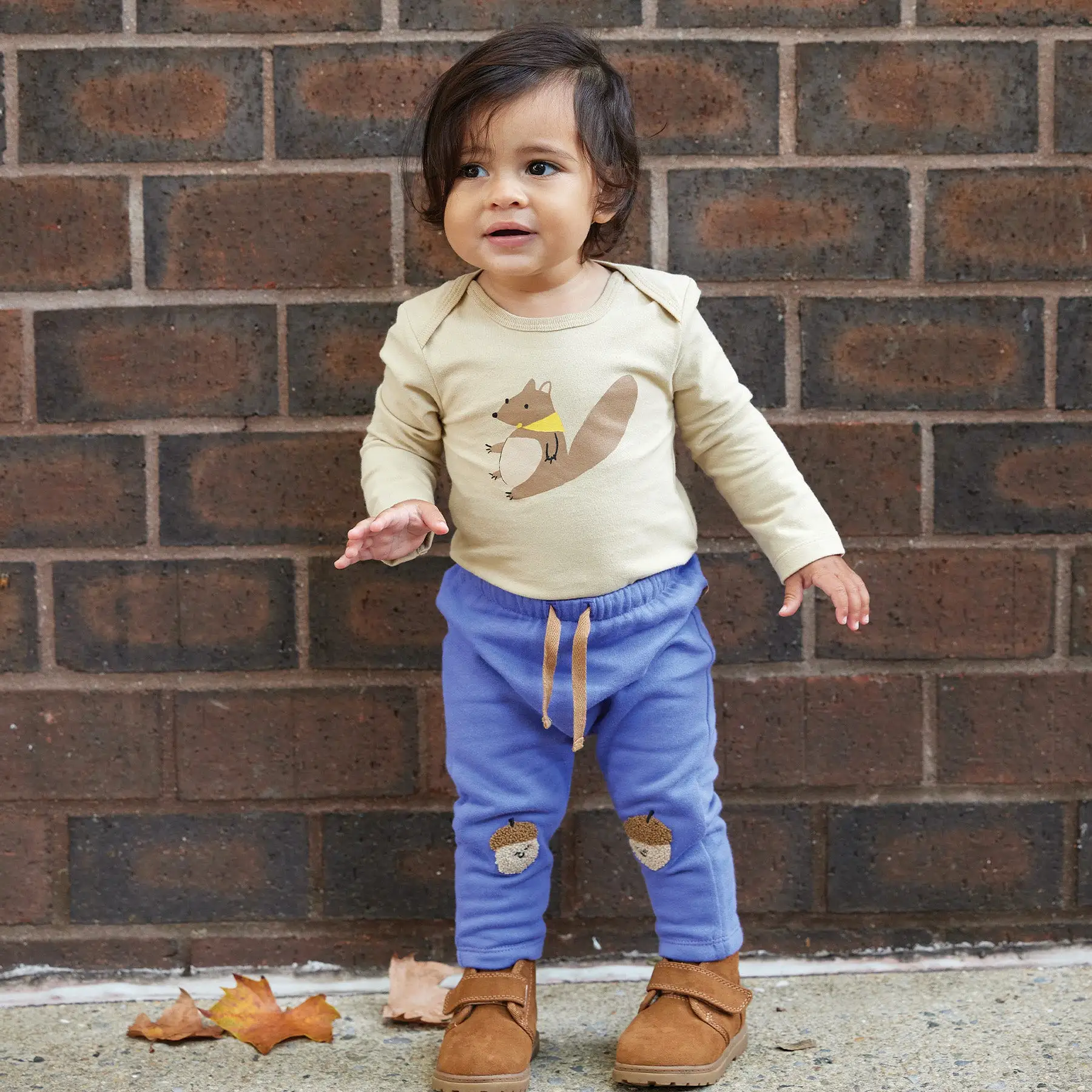 Acorn Knee Patch Baby Pants