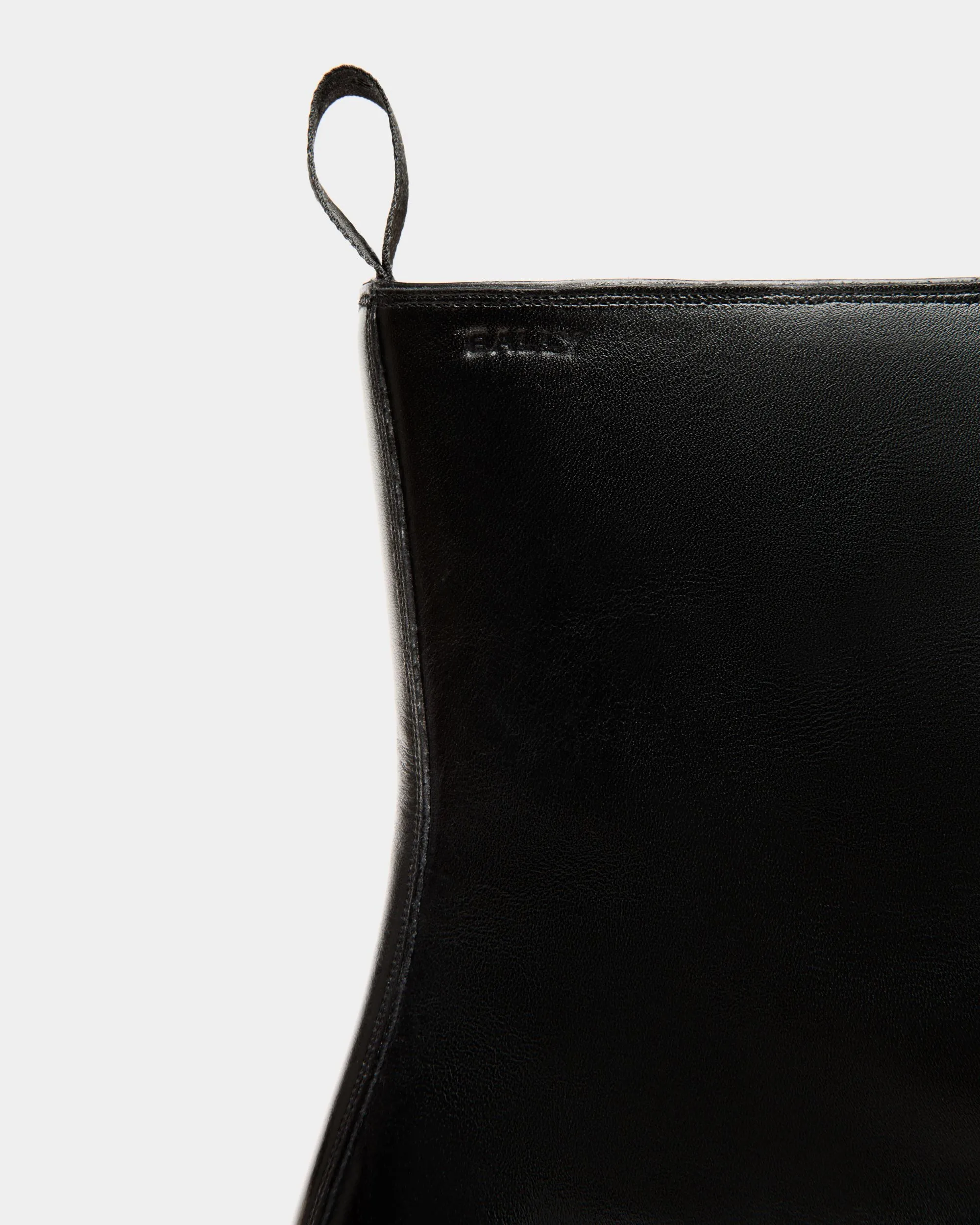 Adrien Brody Travel Collection Bootie In Black Leather 