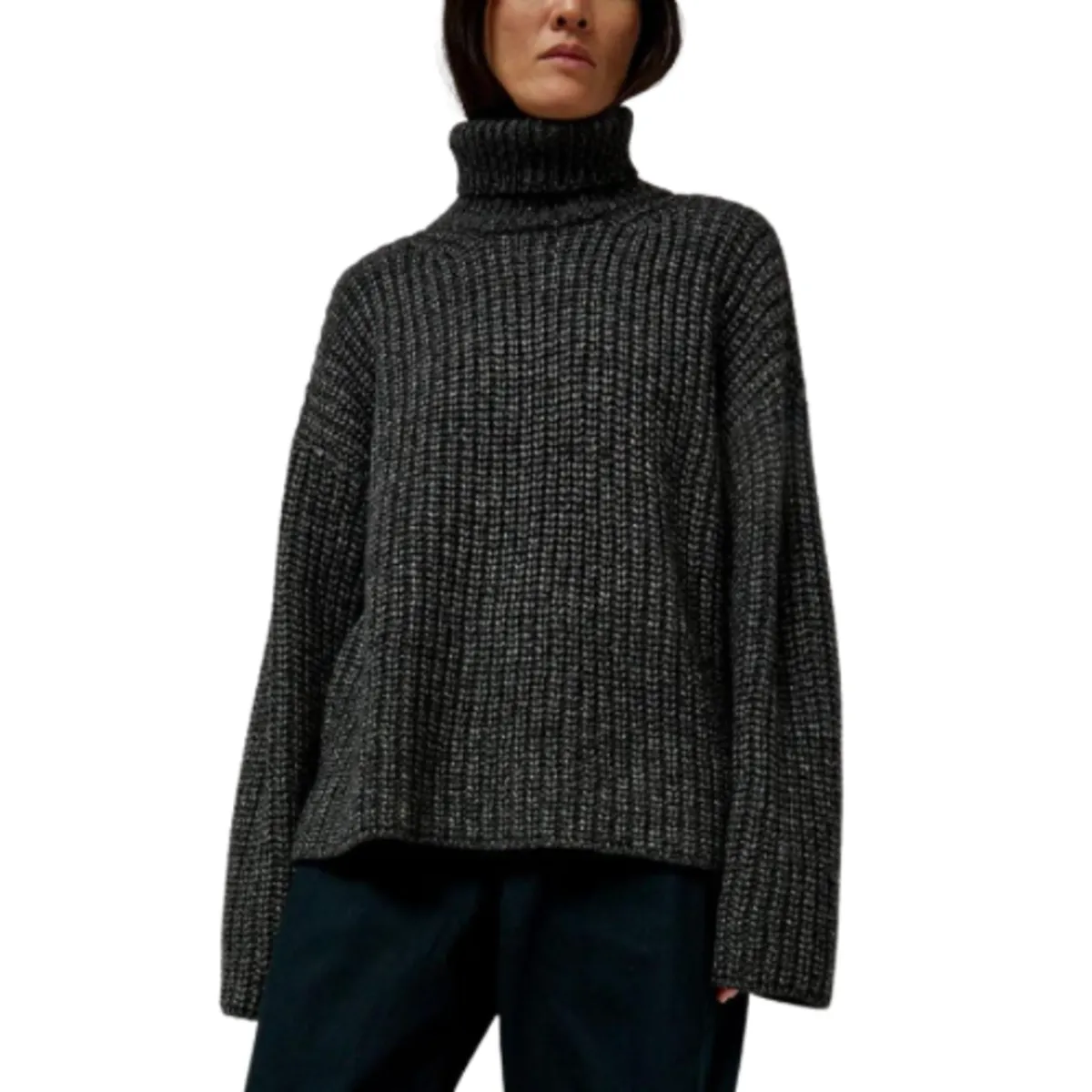 Alpaca Rib Turtleneck