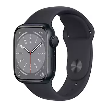 Apple Watch Series 8 GPS 41mm Midnight Aluminium Case with Midnight Sport Band - Regular | Kaleidoscope