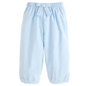 Banded Bow Pant - Light Blue Corduroy