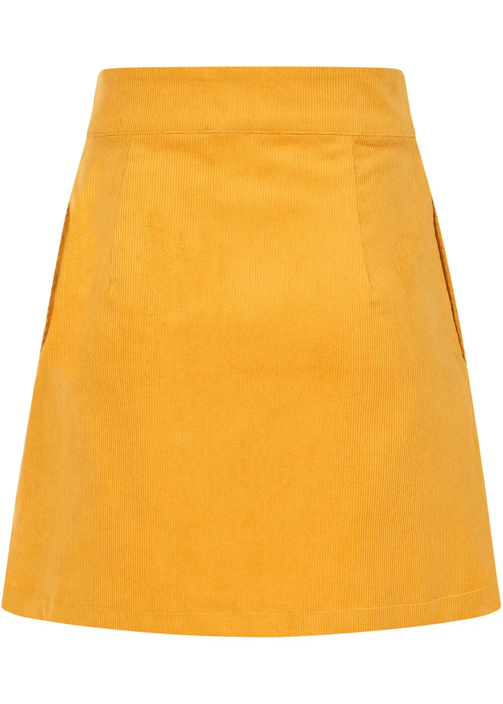 Banned Sundown Corduroy 60's Skirt Mustard