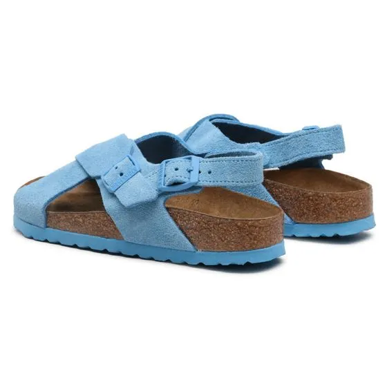 Birkenstock W' Tulum SFB Sky Blue Suede Leather Sandals