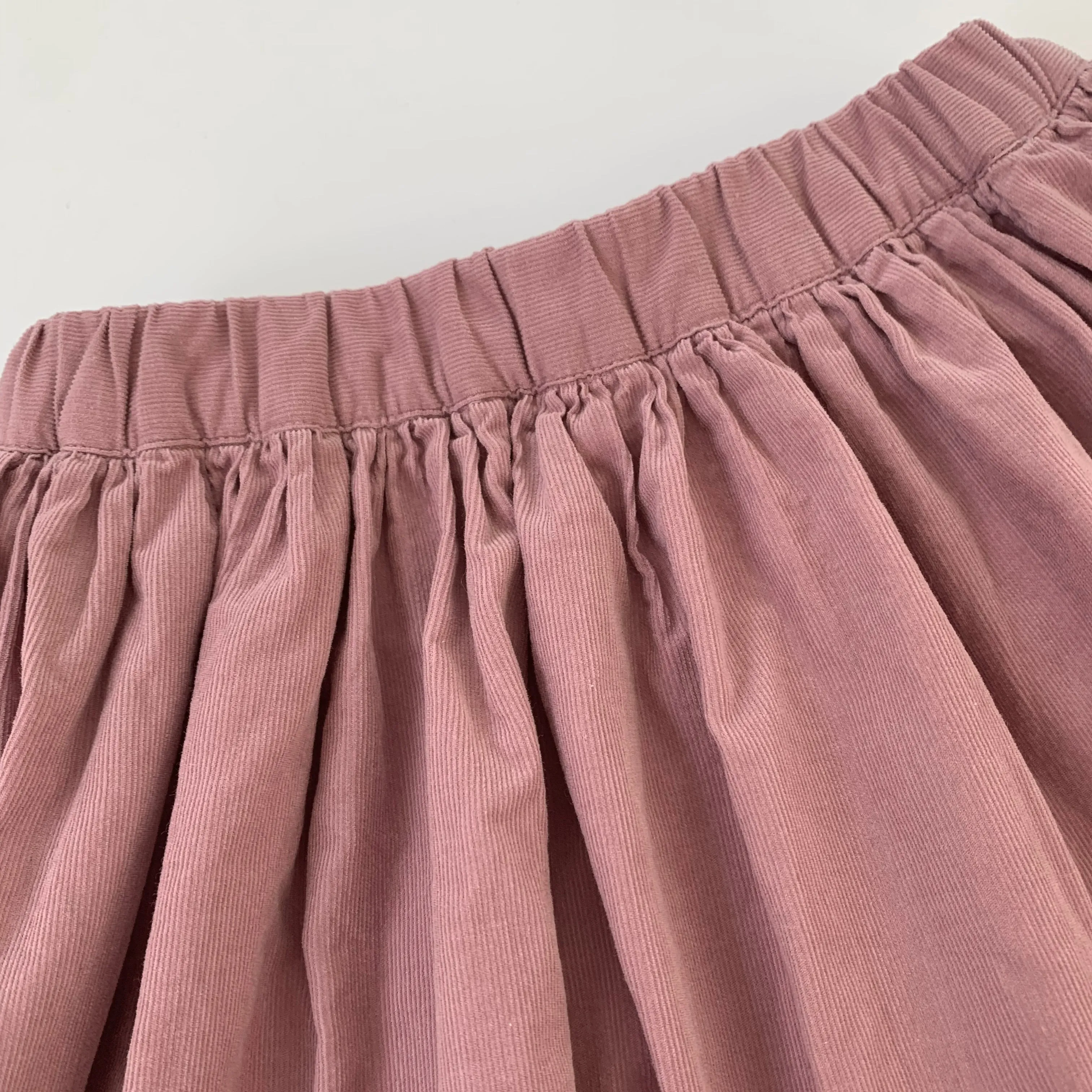 Bonpoint Dusty Pink Cord Skirt: 6 Years