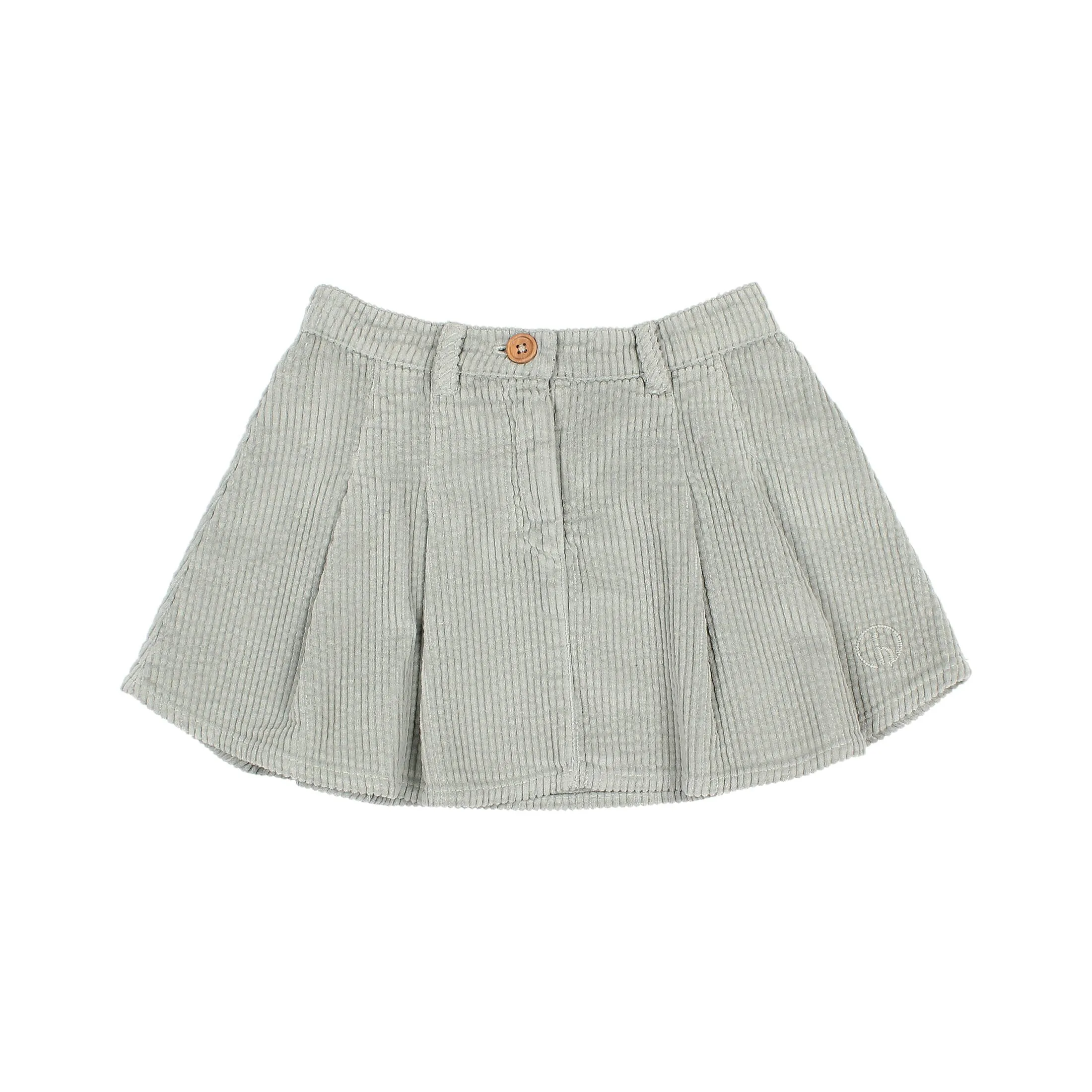 Buho Corduroy Pleated Box Skirt