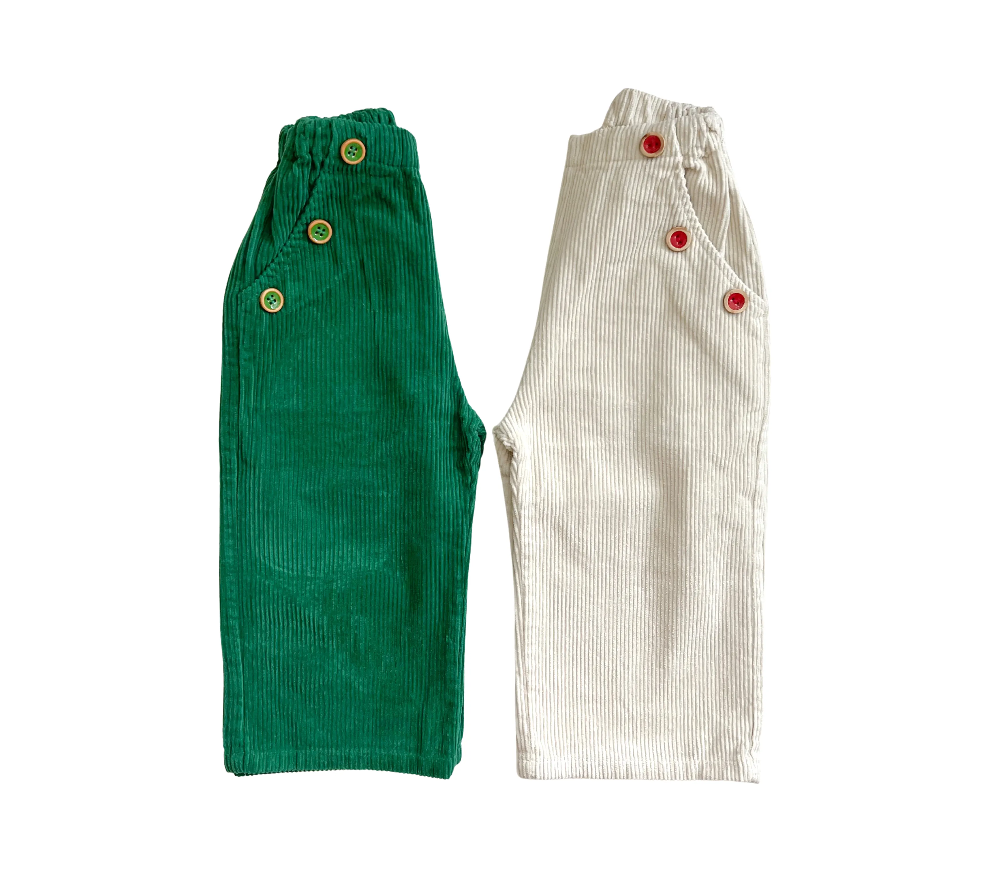 Button Corduroy Pants