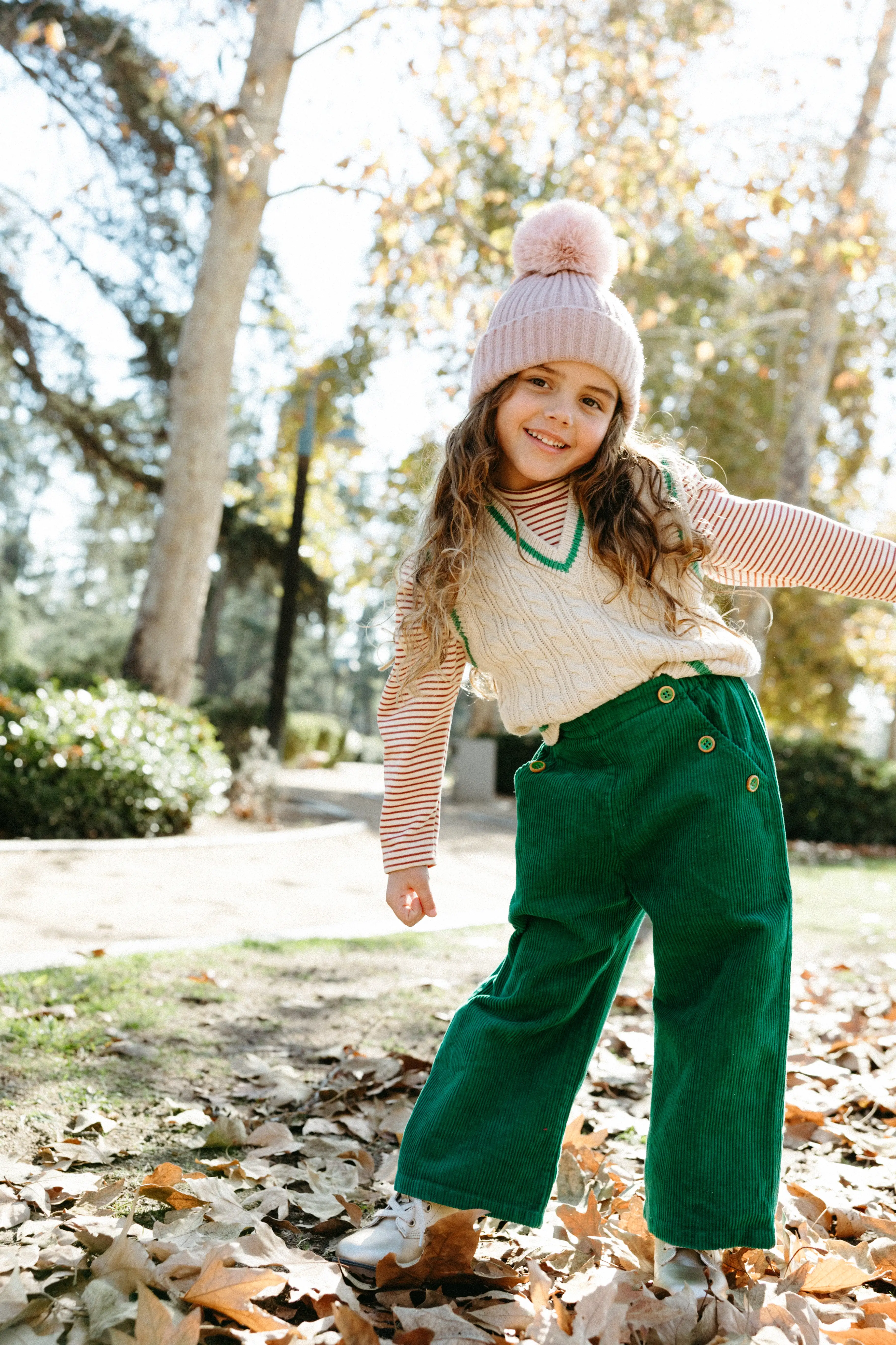 Button Corduroy Pants