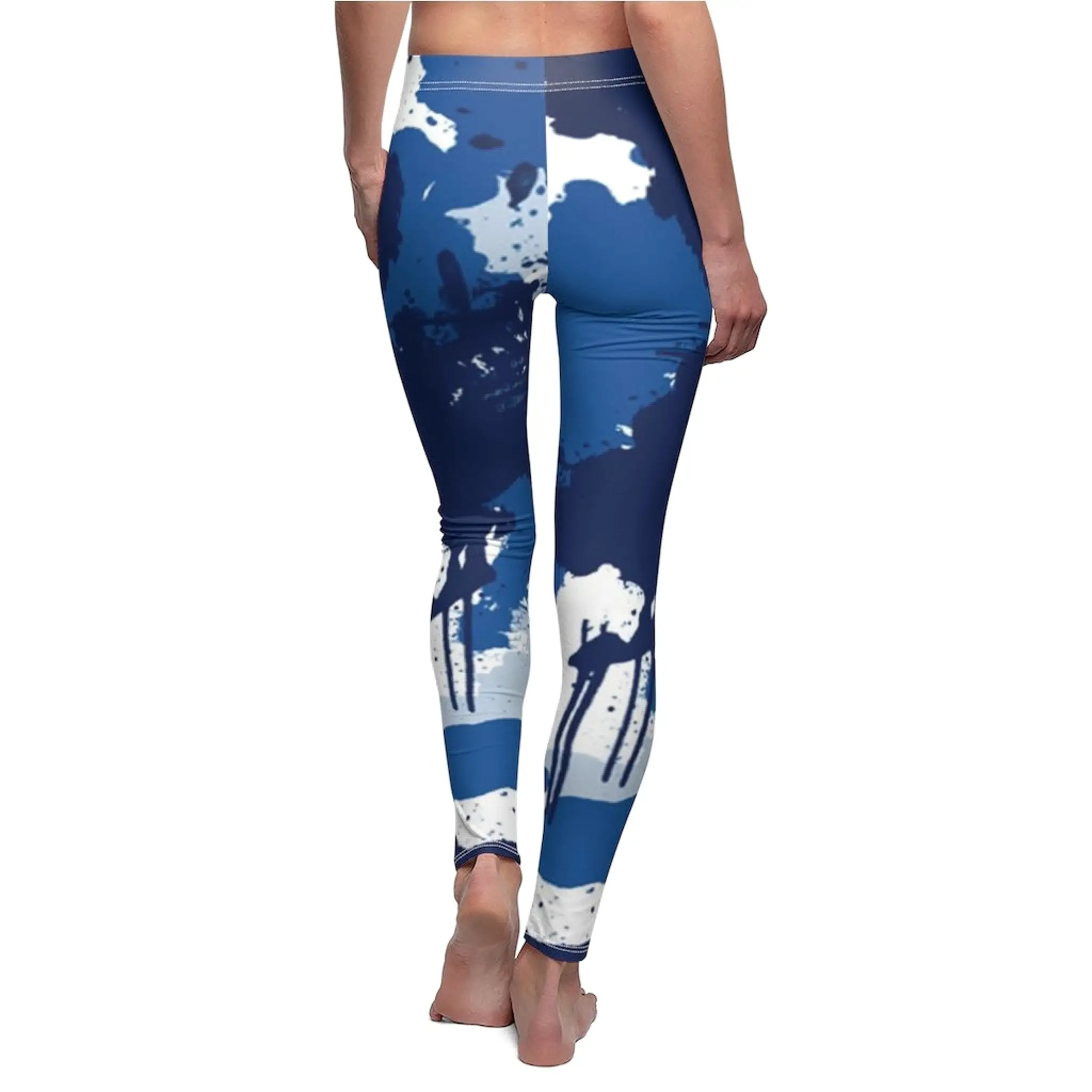 Bynelo Tie Dye Camouflage Women's Casual Leggings