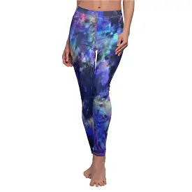 Bynelo Tie Dye Galaxy Inspired Women's Casual Leggings