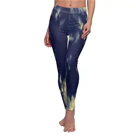 Bynelo Tie Dye Mirage Blue Women's Casual Leggings