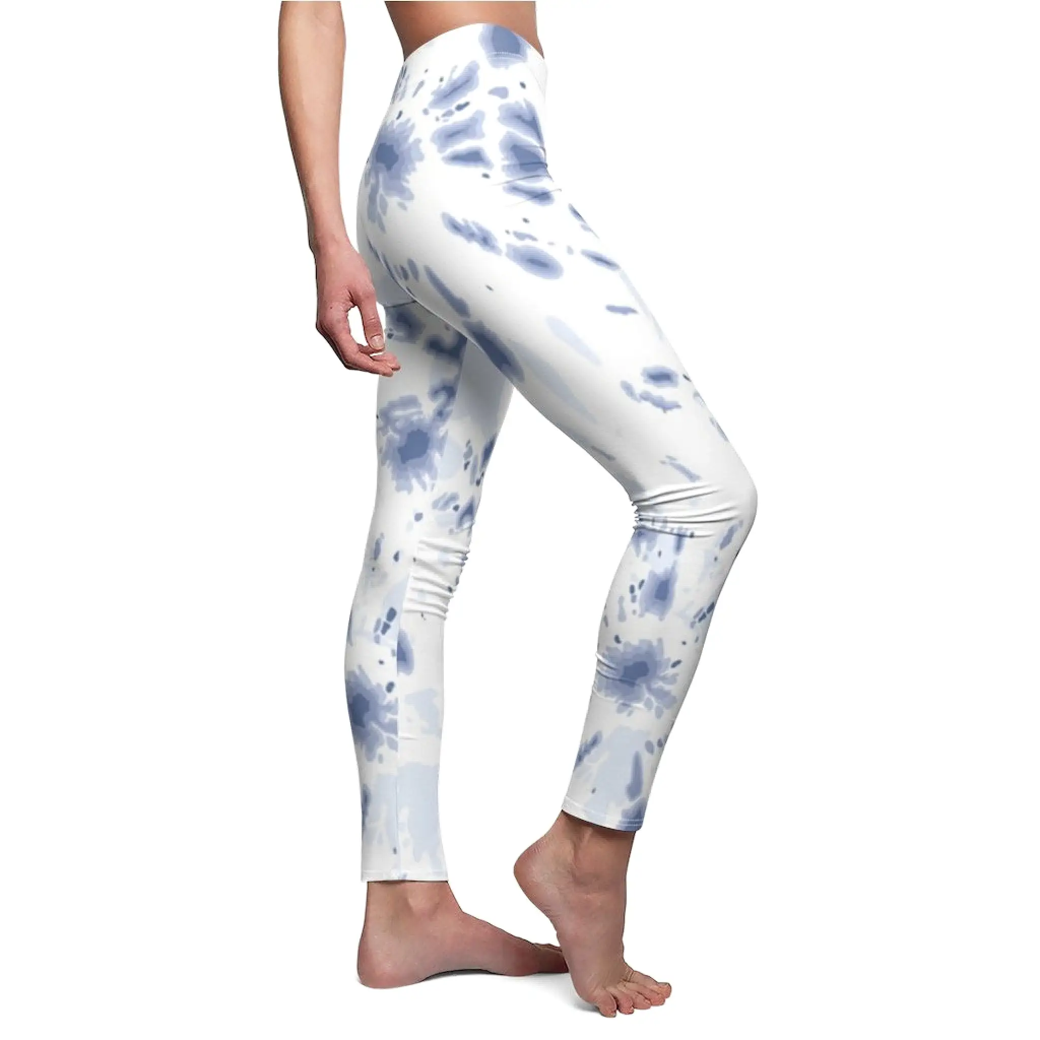 Bynelo Tie Dye Poxy Women's Casual Leggings