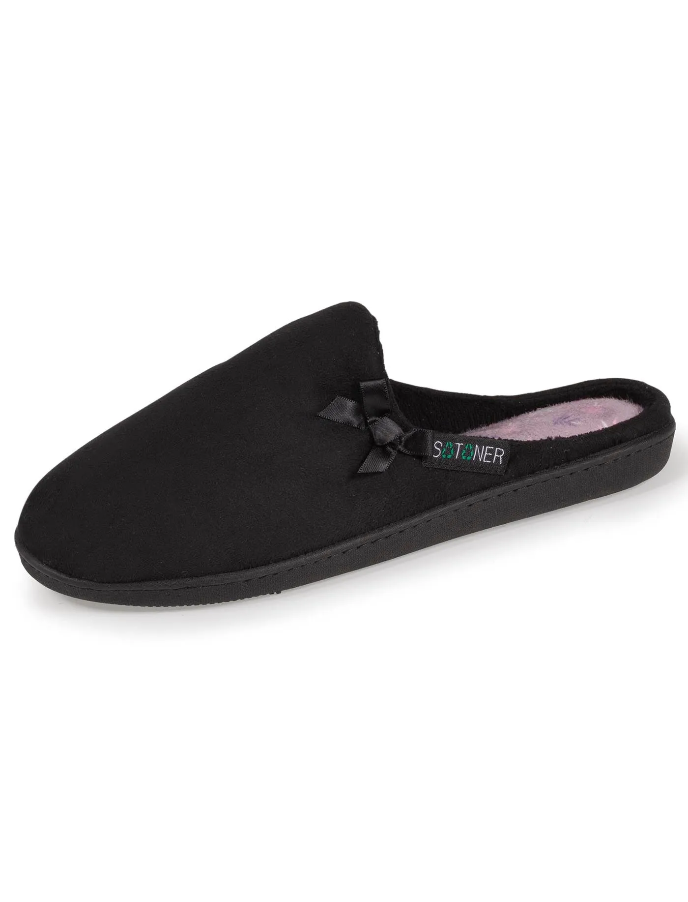 Chaussons mules 90%* Recyclées Femme Noir