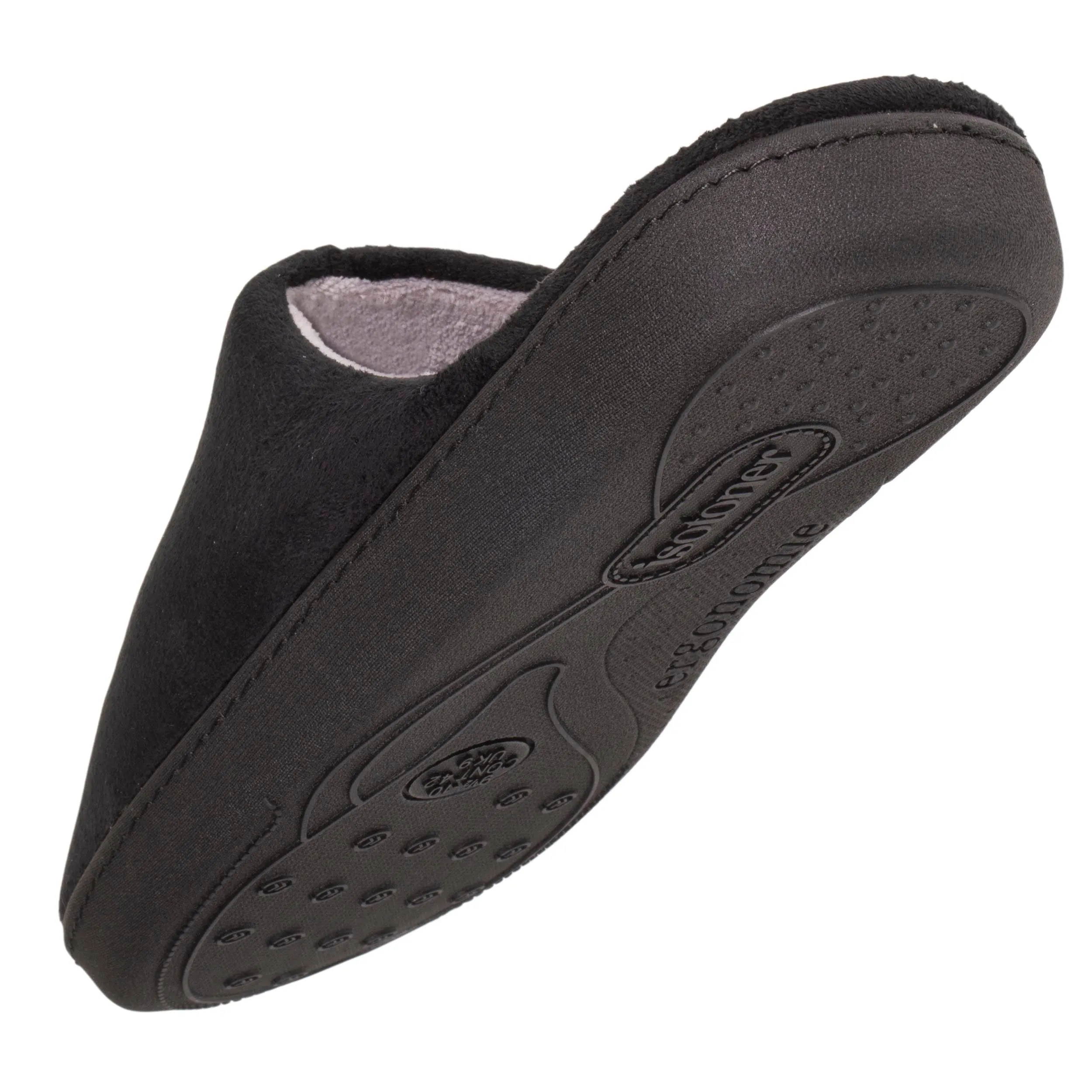 Chaussons mules 90%* Recyclées Homme Noir