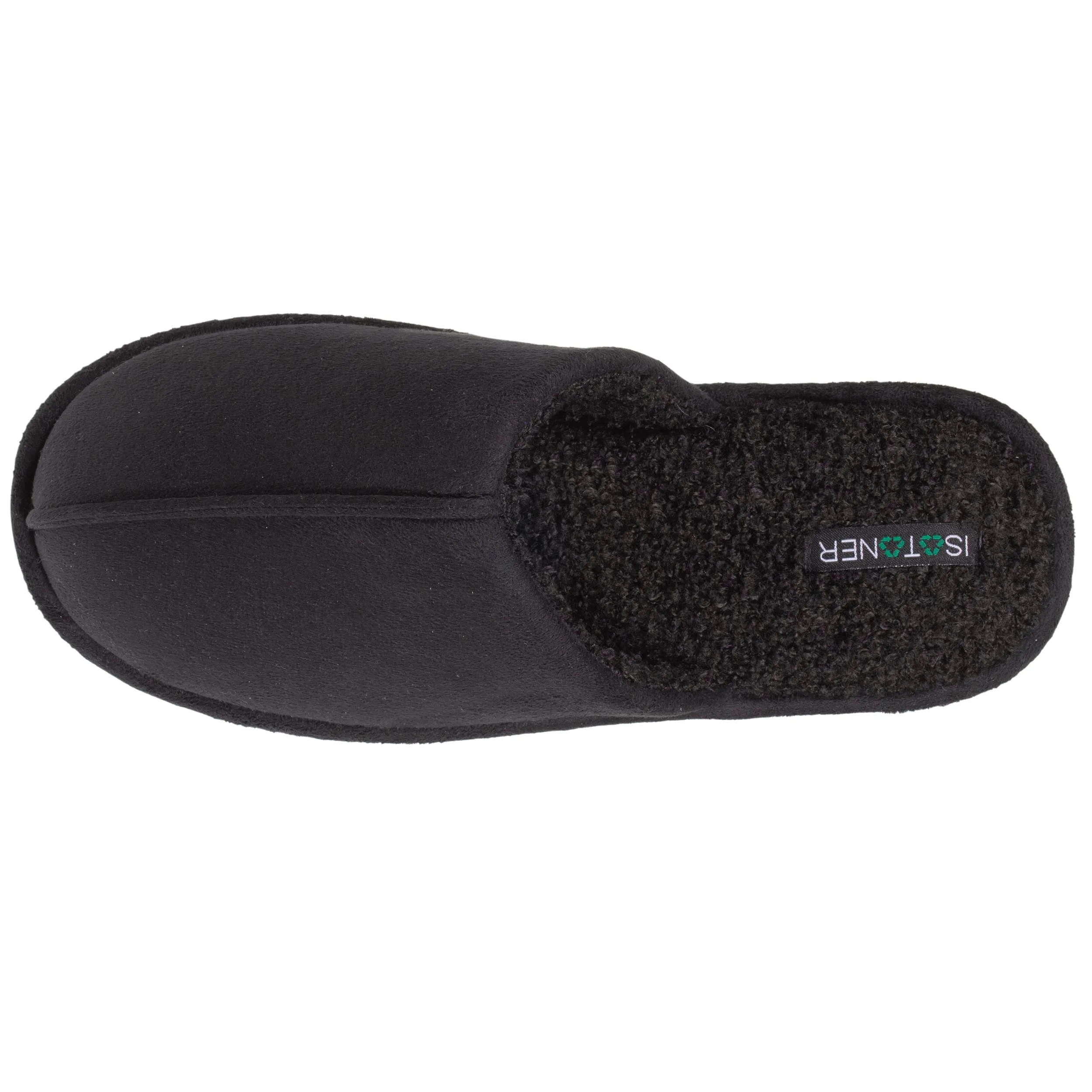 Chaussons mules plates Homme Noir recyclées*