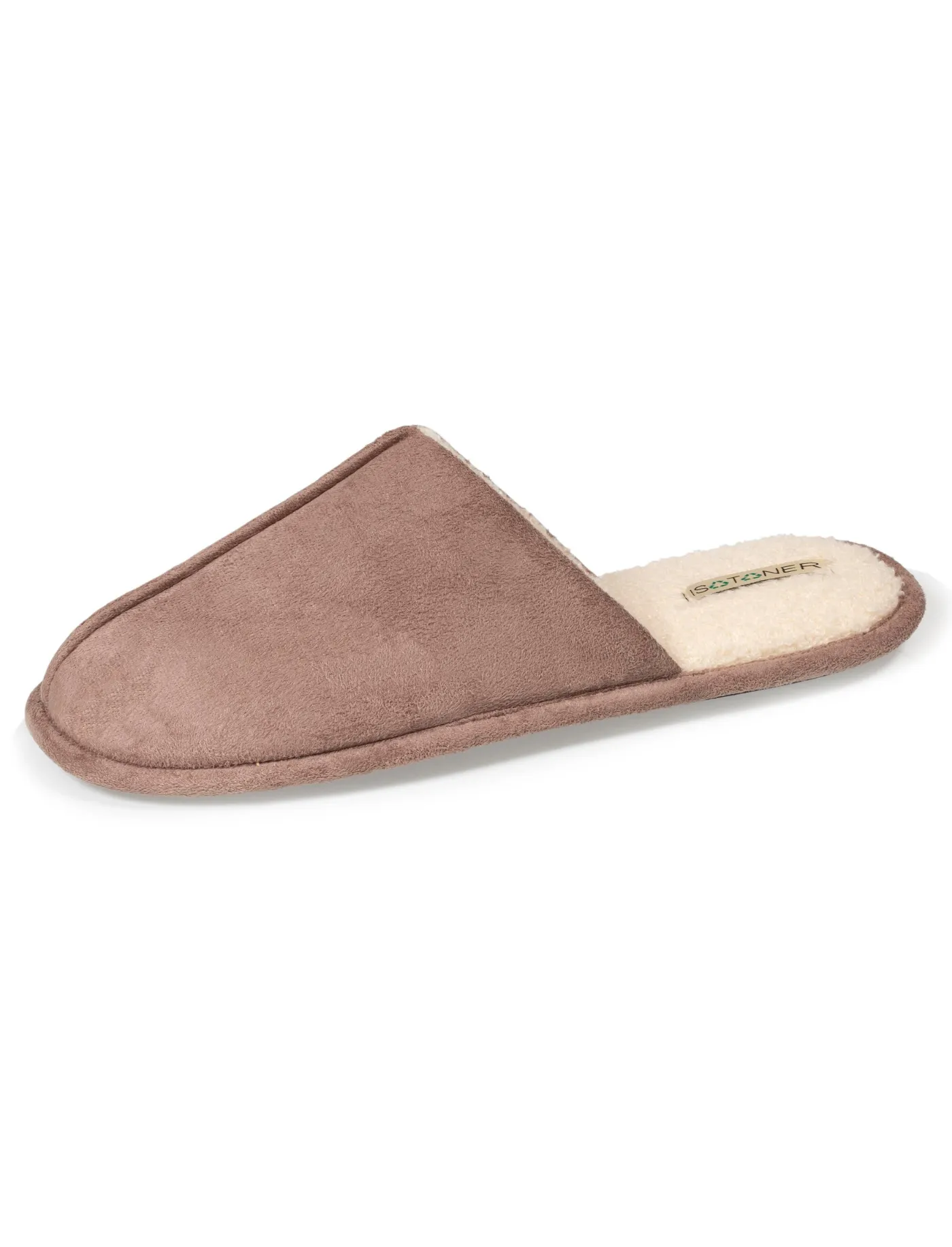 Chaussons mules plates Homme Taupe recyclées*