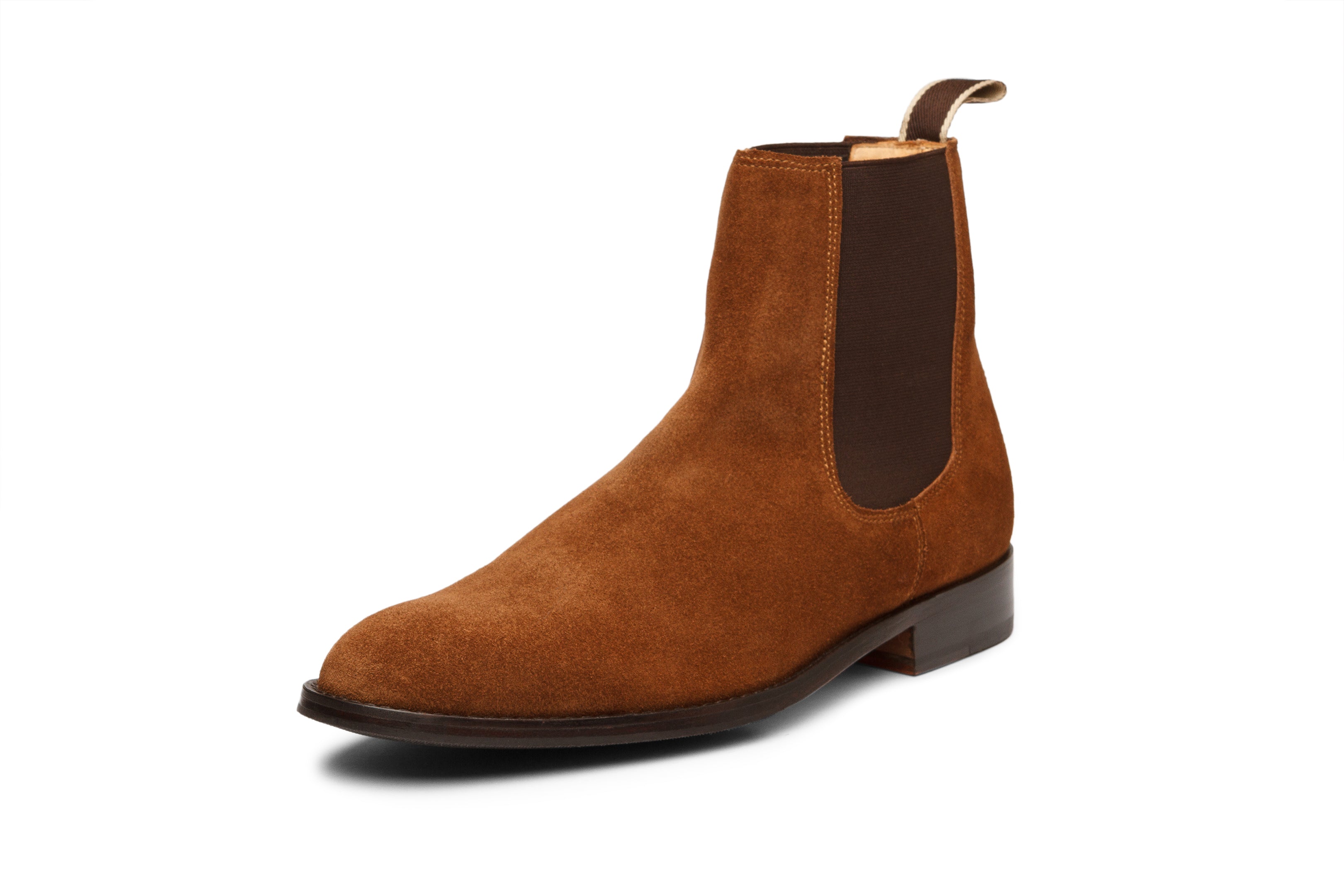 Chelsea Boot - Cognac Suede