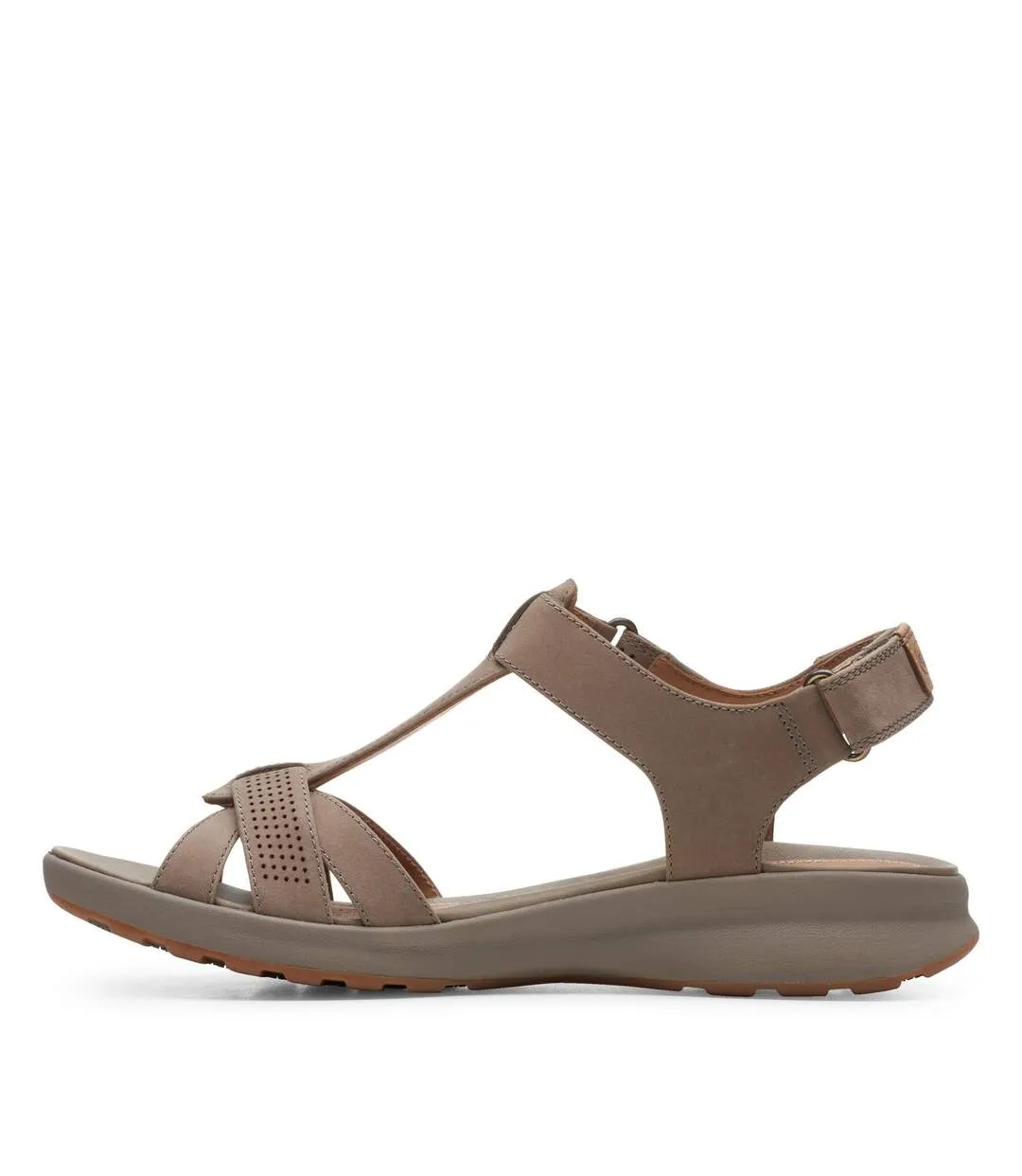 Clarks Womens/Ladies Un Adorn Vibe Leather Sandals (Taupe) - UTCK108