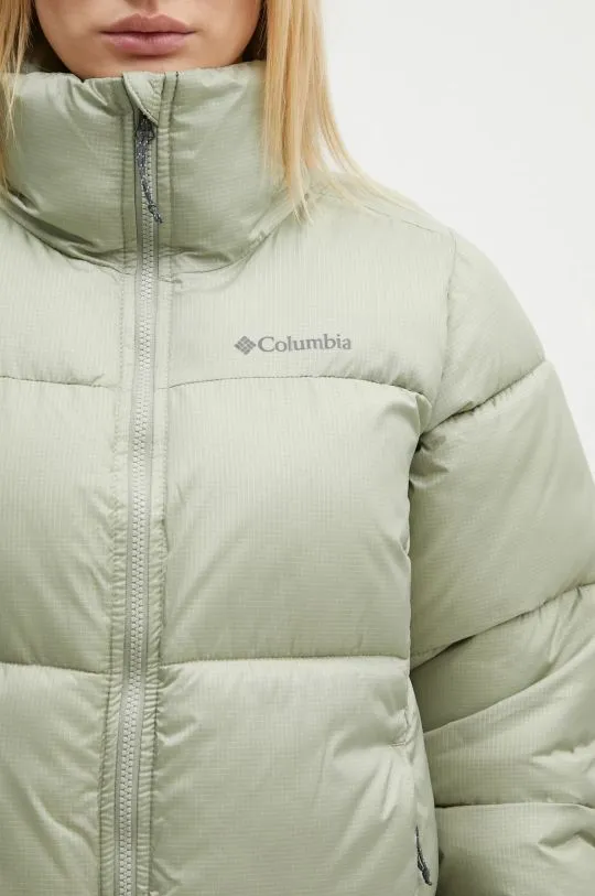 Columbia jacket Puffect women's green color 2090291