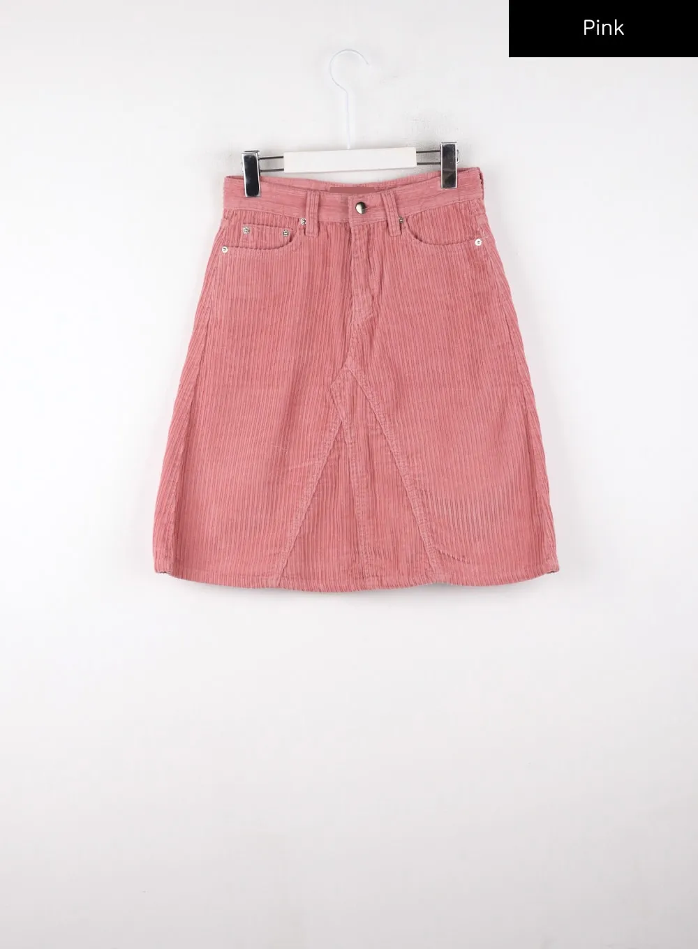 Corduroy Solid Mid Skirt CD328