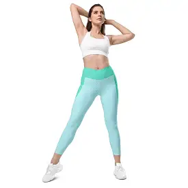 Crossover leggings with pockets