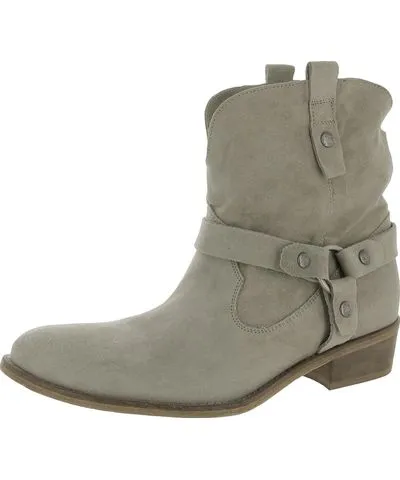 DKNY Zain Bootie Womens Suede Harness Booties