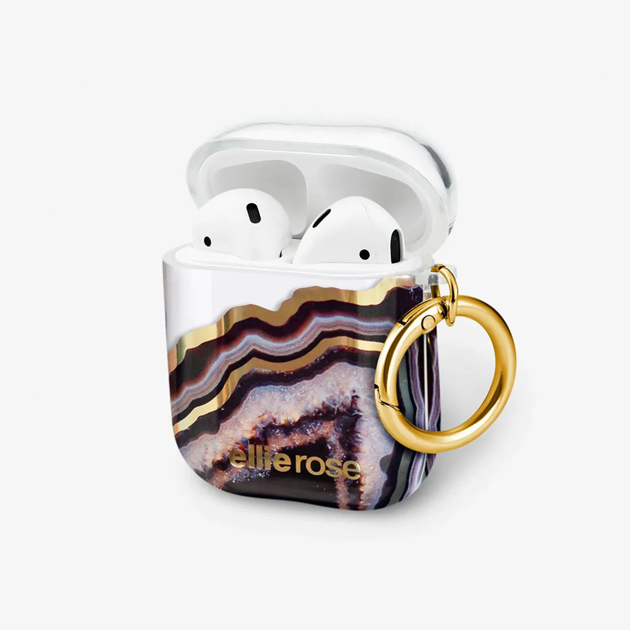 Ellie Rose AirPods Case - Black Agate