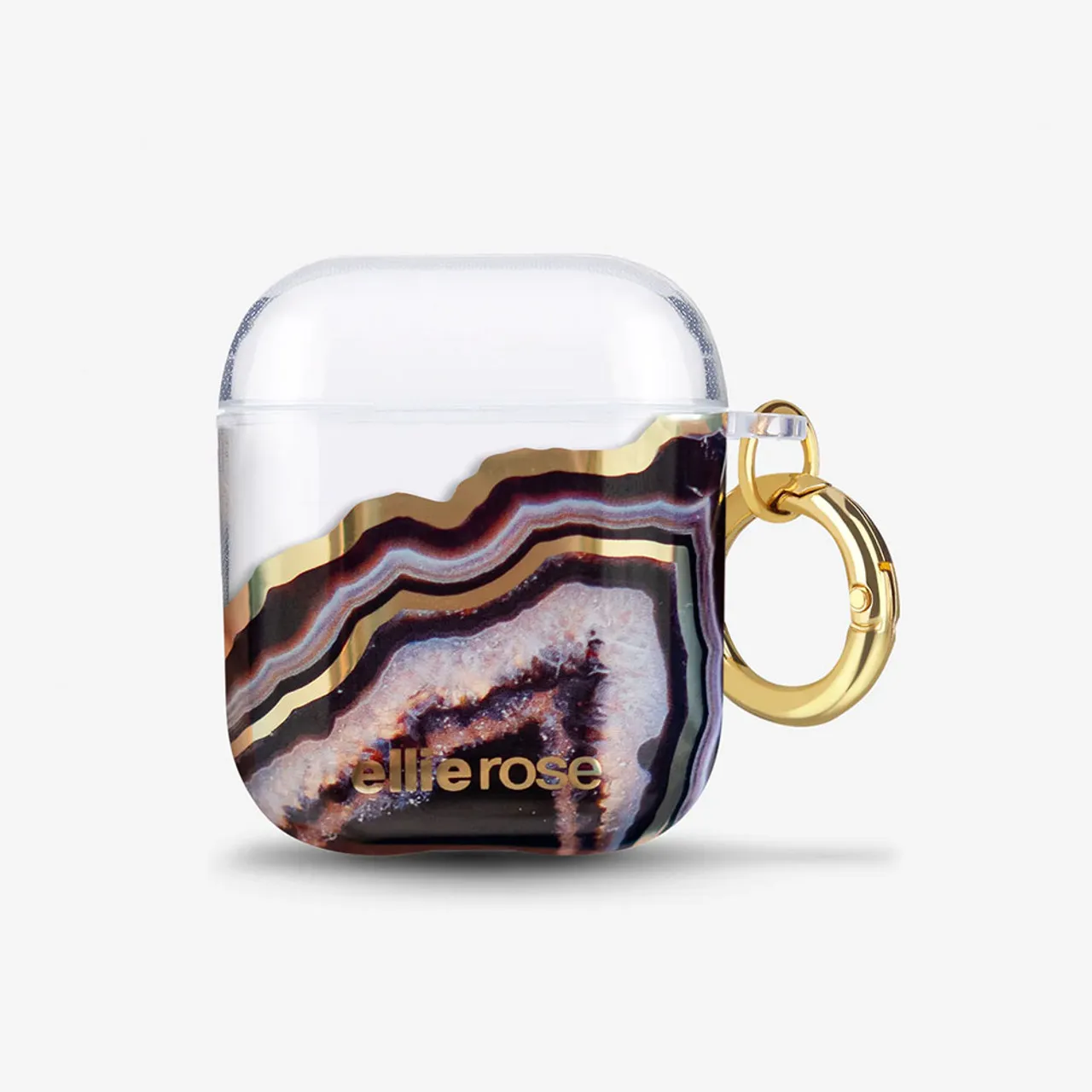 Ellie Rose AirPods Case - Black Agate