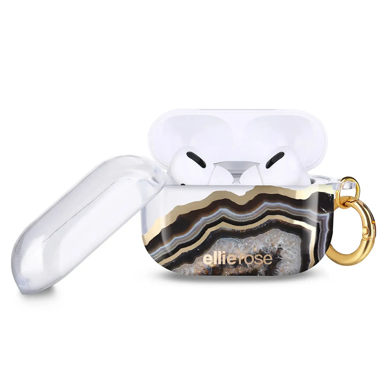 Ellie Rose AirPods Pro Case - Black Agate