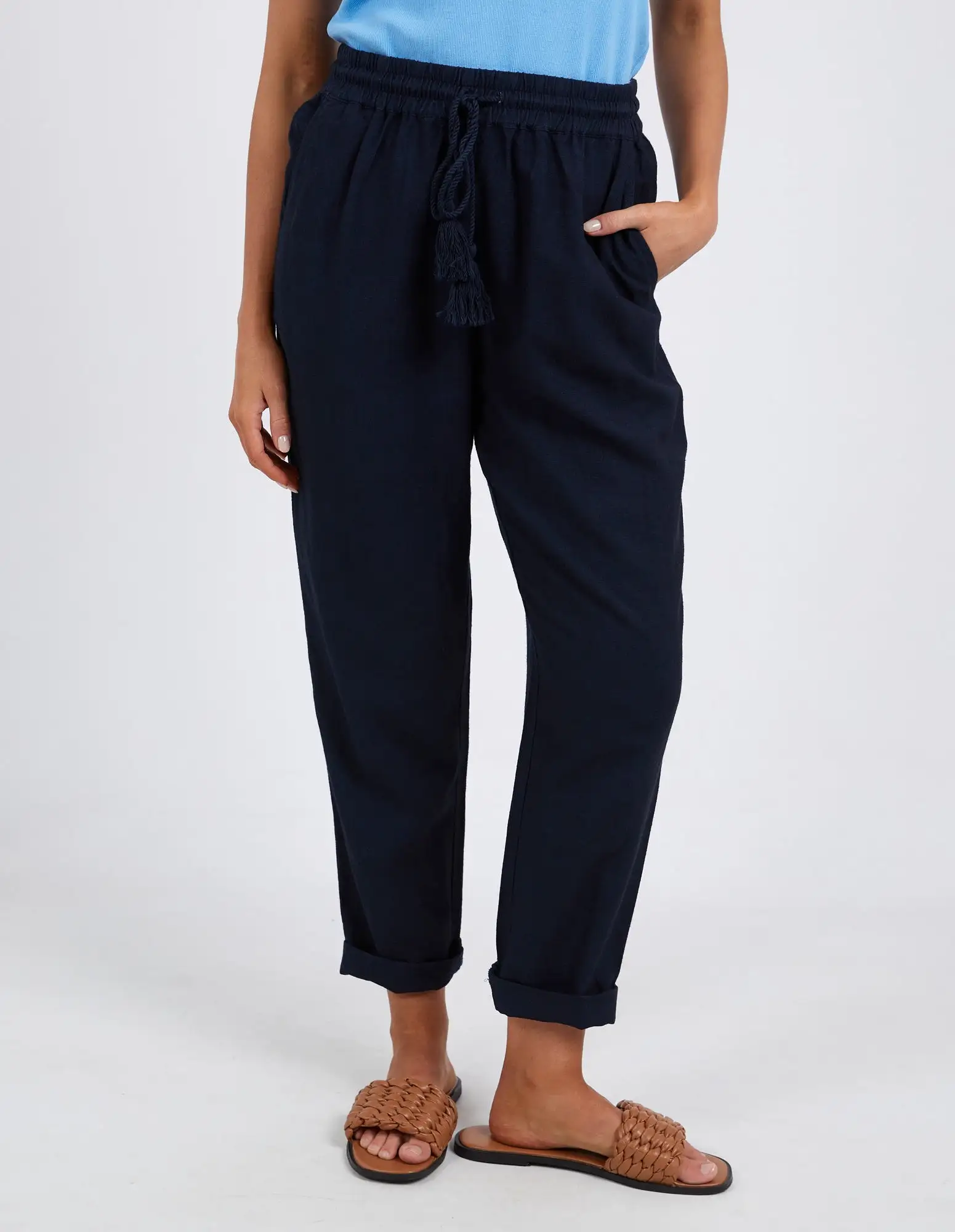 Elm Clem Relaxed Pant Navy