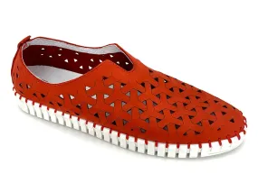 Eric Michael Inez Women's Slip-on Shoe Red