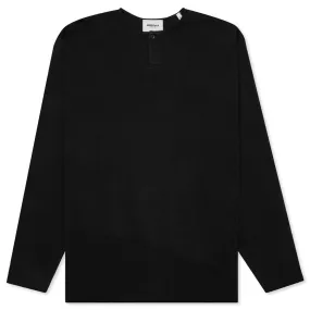 Essentials L/S Thermal Henley - Black