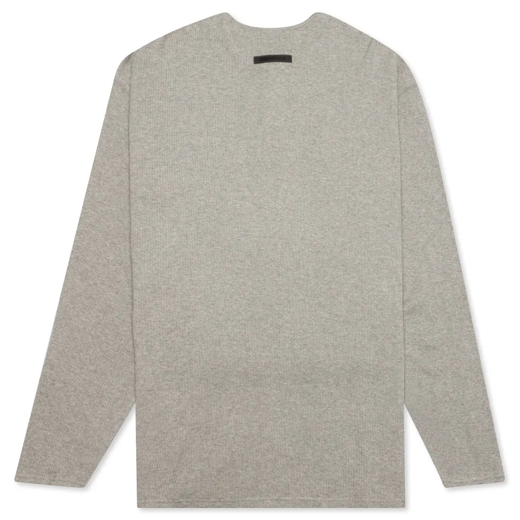 Essentials L/S Thermal Henley - Heather