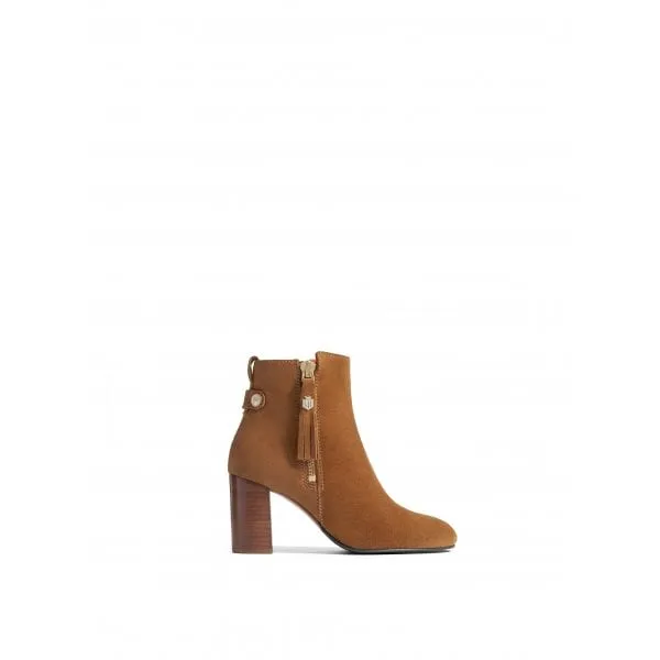 Fairfax & Favor Womens Oakham Ankle Boot in Tan Suede