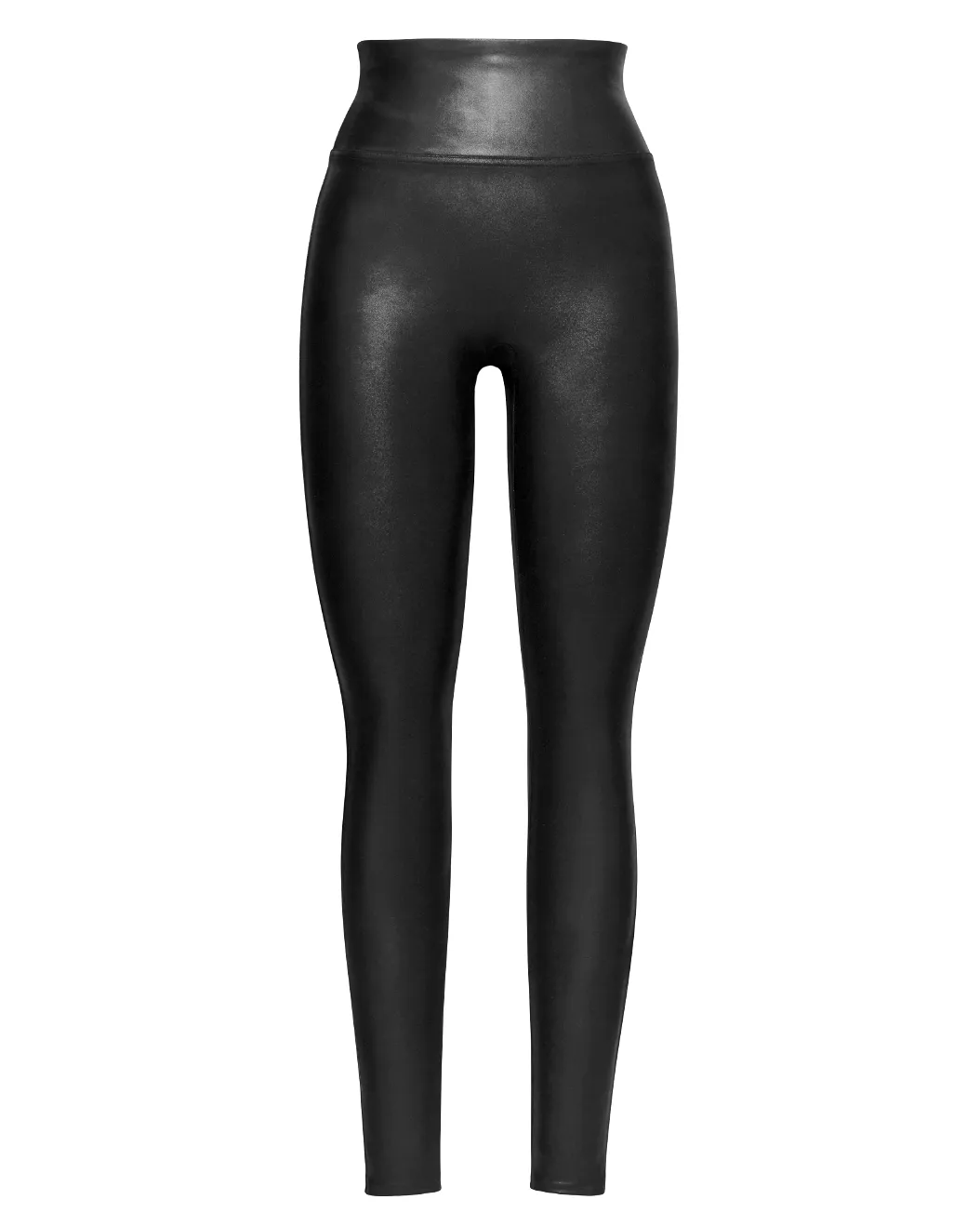 Faux Leather Leggings, Black