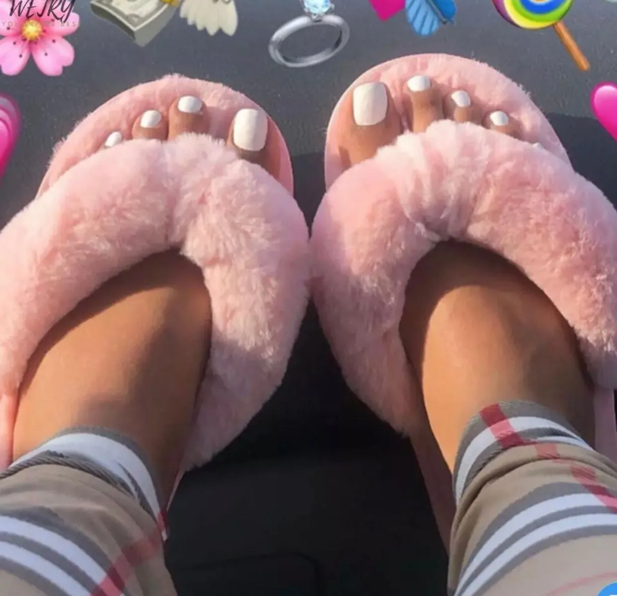 Fur Slip Flops