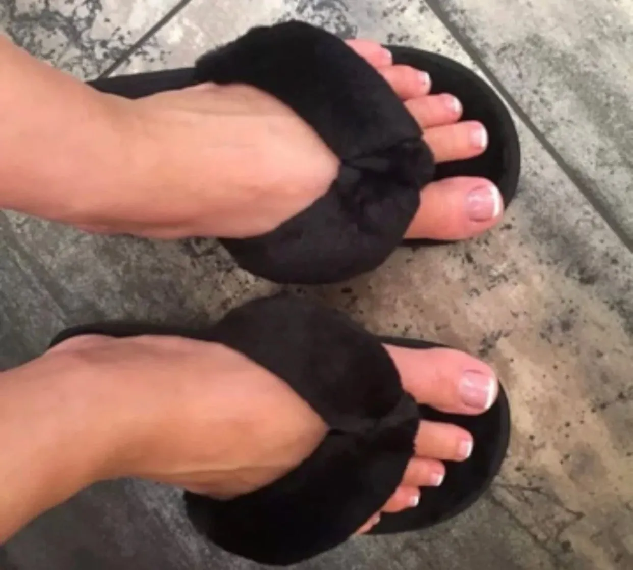 Fur Slip Flops