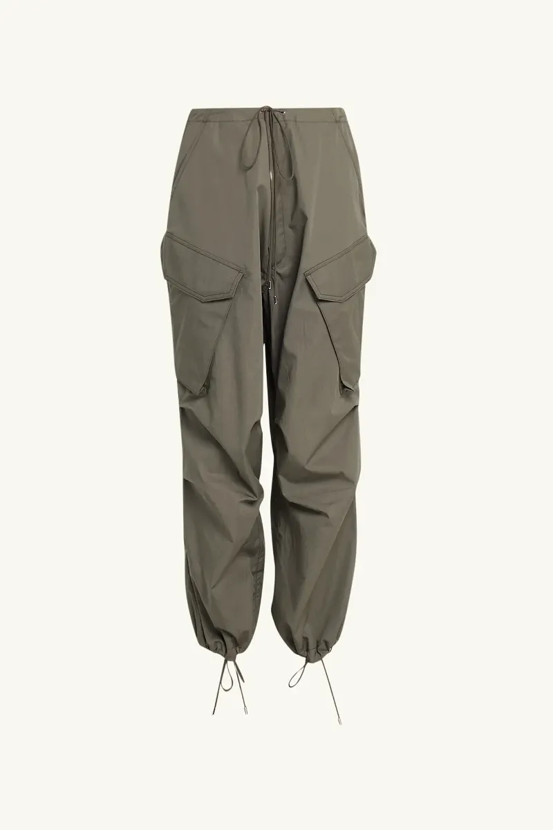 Ginerva Cargo Pant - Caviar Dark Seaweed Green