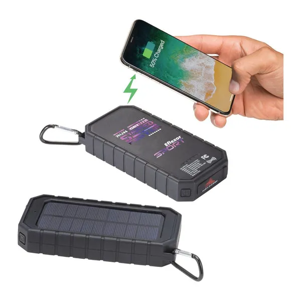 High Sierra - IPX 5 Solar Fast Wireless Power Bank