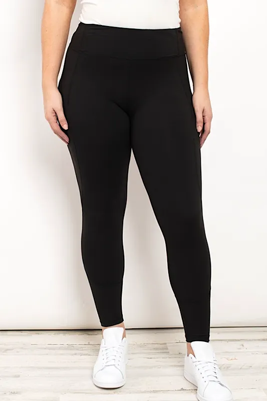 High Waisted Plus Size Black Leggings