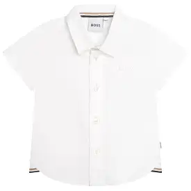 Hugo Boss Toddler Short Sleeve Dress Shirt_White J05982-10P