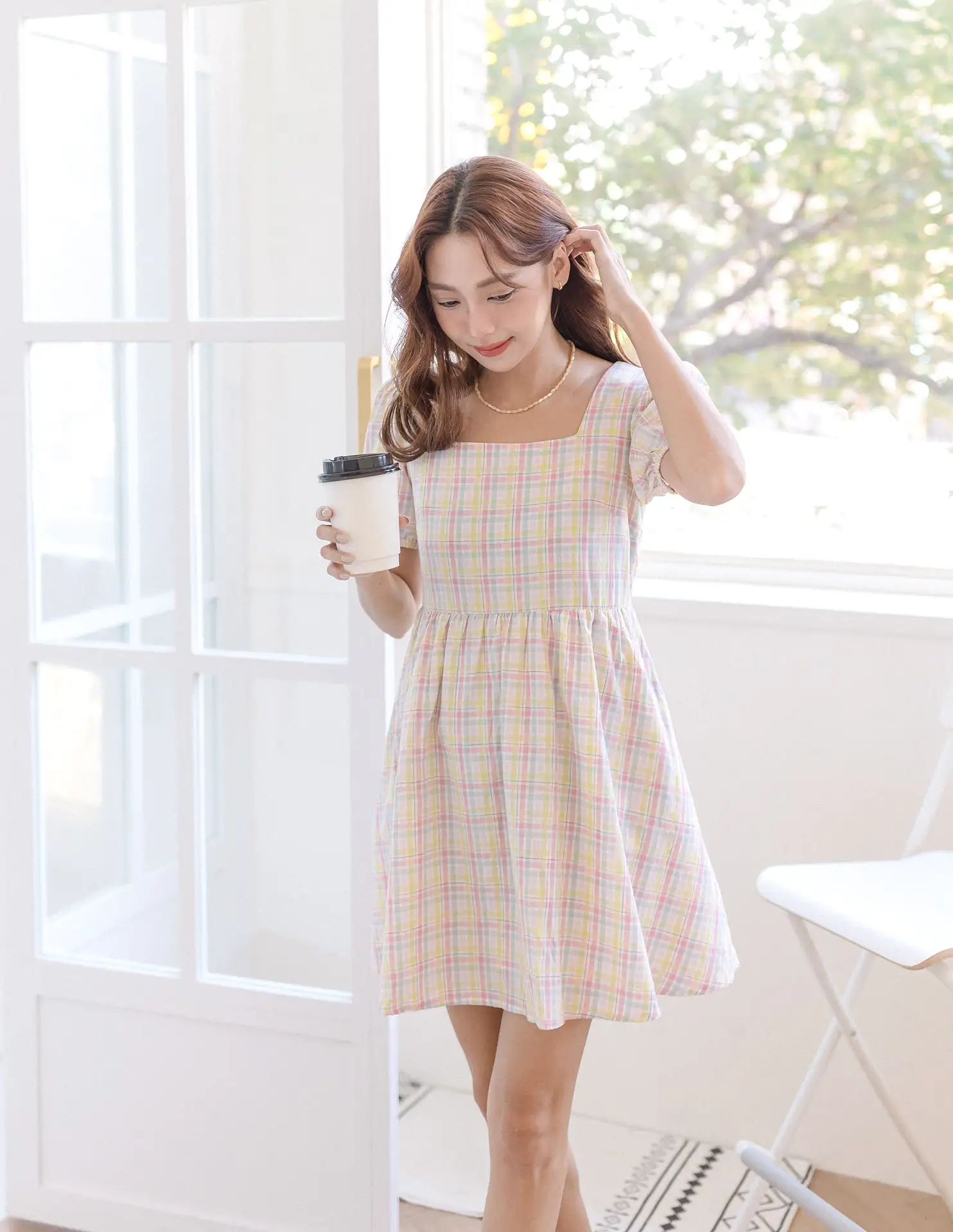 Iris Dress in Plaid