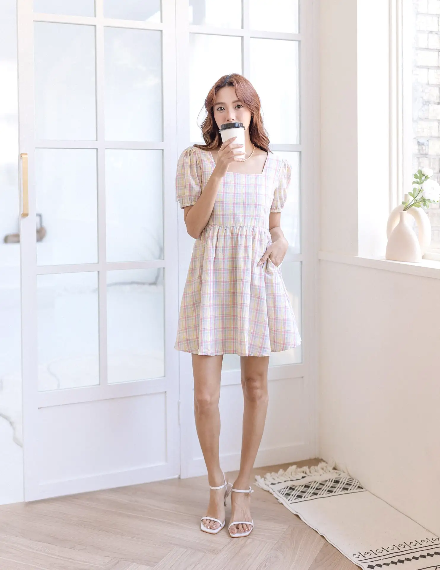 Iris Dress in Plaid