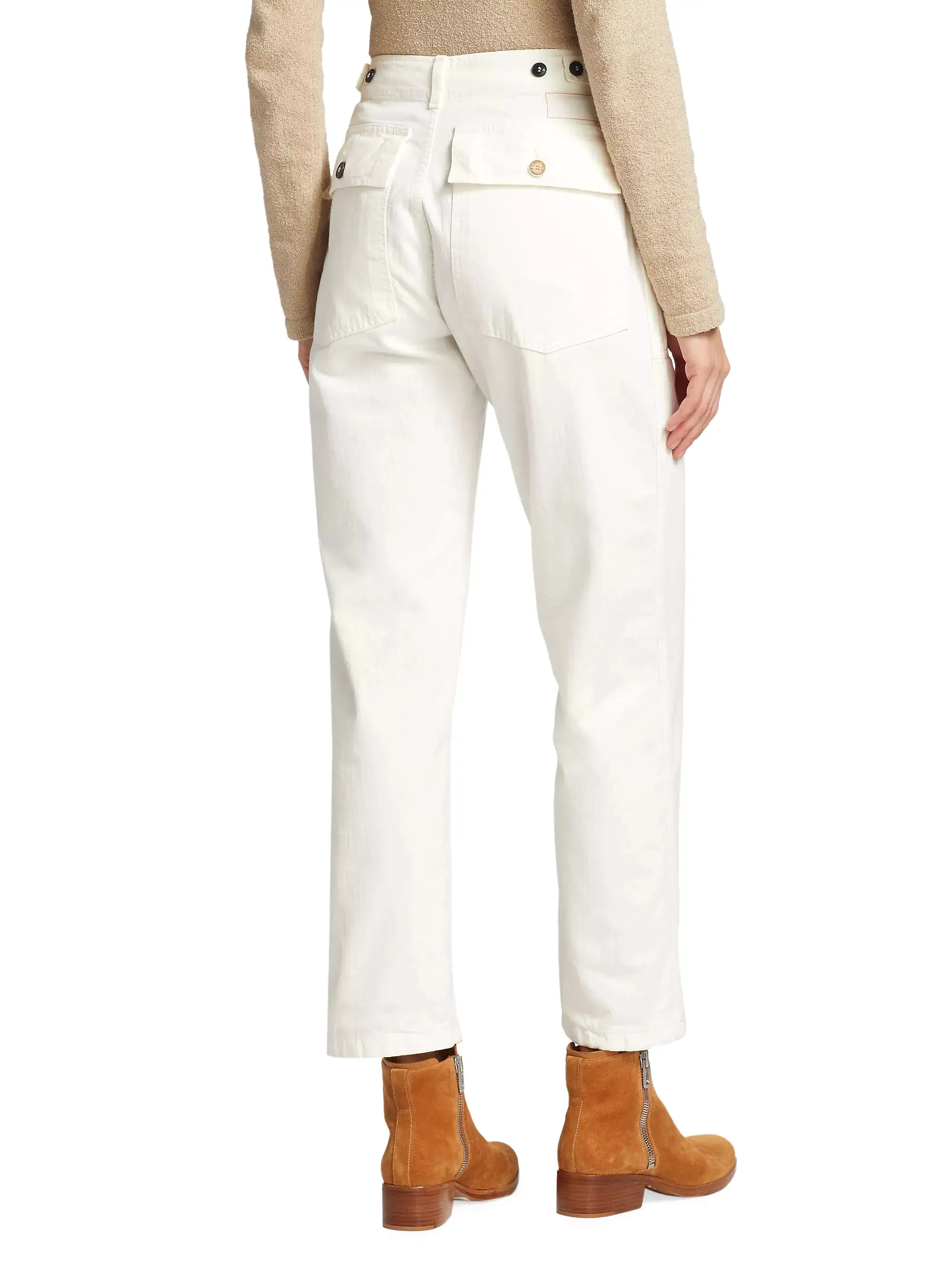 Jerry Fatigue Pants - White